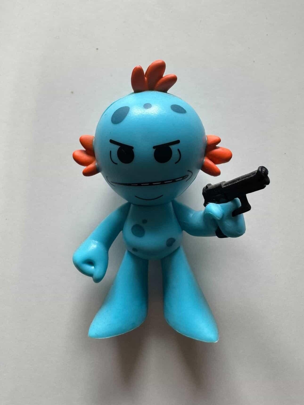 Funko mystery Mini Mr meeseeks with gun